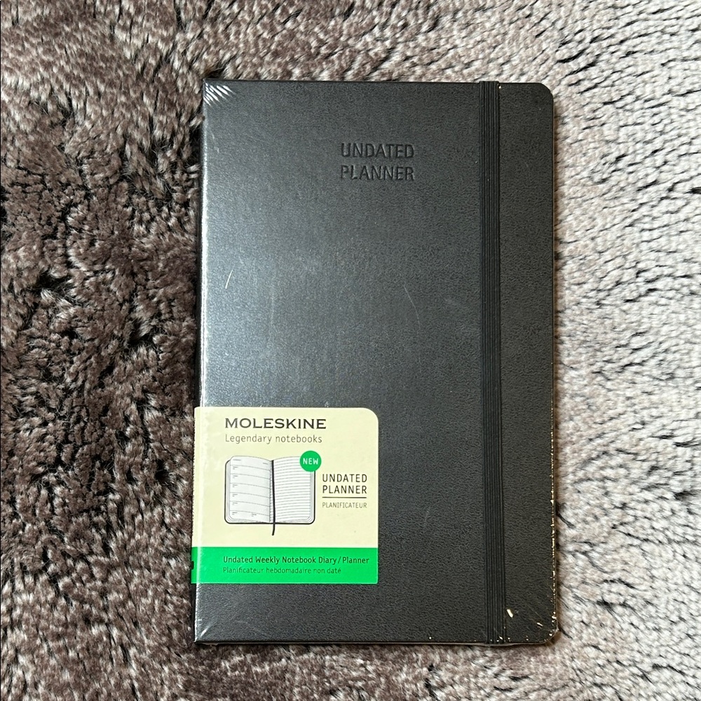 NWT Moleskine Classic Black Undated Notebook